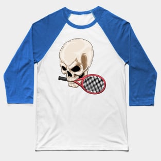 Skull Tennis Tennis racket Baseball T-Shirt